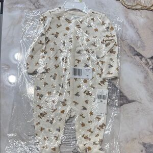 Ralph Lauren Cream and Brown Bodysuit One Piece